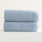 Renee Taylor Cambridge Waffle Towel Sets Blue Mirage