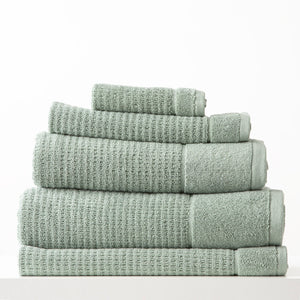 Renee Taylor Cambridge Waffle Towels Eucalyptus