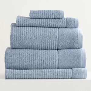 Renee Taylor Cambridge Waffle Towels Blue Mirage