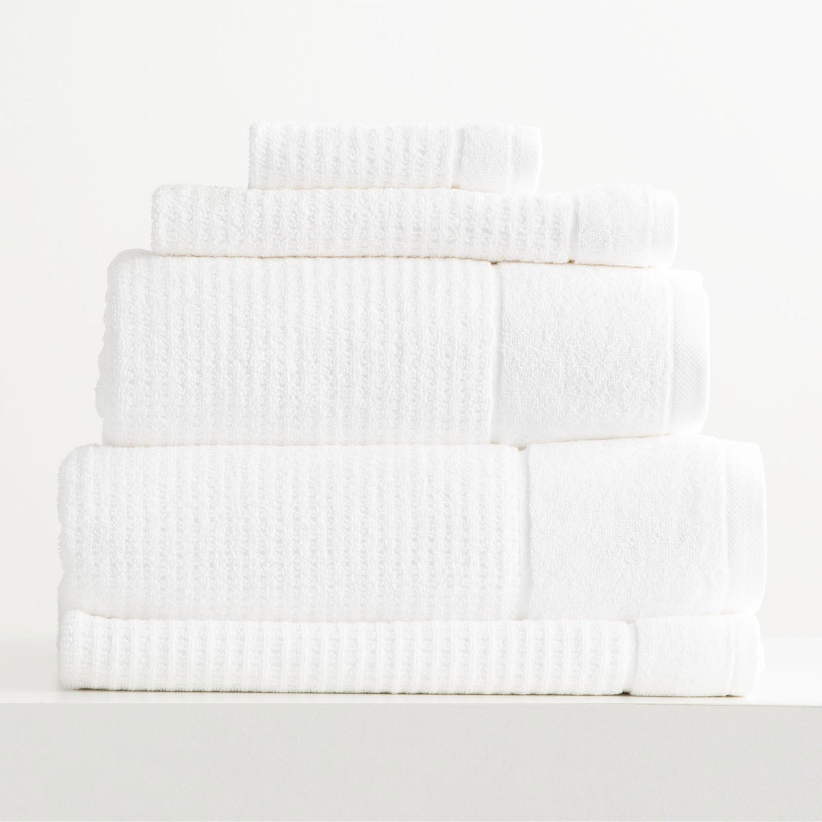 Renee Taylor Cambridge Waffle Towel Sets Snow