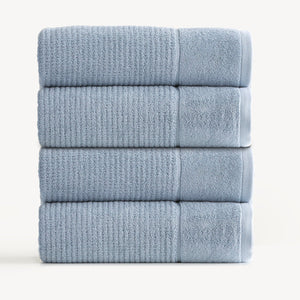 Renee Taylor Cambridge Waffle Towel Sets Blue Mirage