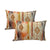 Cloud Linen Henric Cotton Embroidered Cushions Multi Colured 40 x 60 Cms Twin Pack