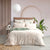 Renee Taylor Bentley Quilt cover set Cotton Jacquard Nude