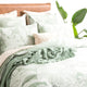 Renee Taylor Bentley Quilt cover set Cotton Jacquard Sage Green