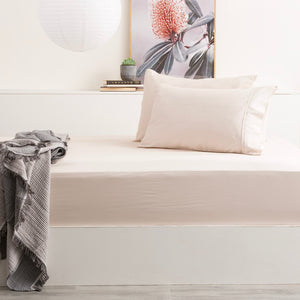 Park Avenue Bamboo Cotton Fitted Sheet & pillowcase Set Dove