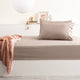 Park Avenue Bamboo Cotton Fitted Sheet & pillowcase Set Pewter