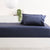 Park Avenue Bamboo Cotton Fitted Sheet & pillowcase Set Indigo