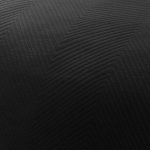 Renee Taylor Chevron Jacquard Quilt cover set Black