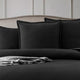 Renee Taylor Chevron Jacquard Quilt cover set Black