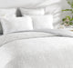 Renee Taylor Chloe Jersey Jacquard Quil cover set Ivory