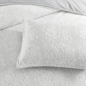 Renee Taylor Chloe Jersey Jacquard Quil cover set Ivory