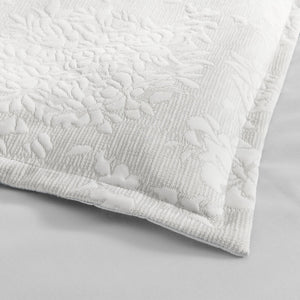 Renee Taylor Chloe Jersey Jacquard Quil cover set Ivory
