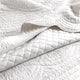 Renee Taylor Scallop Jacquard Coverlet Set Pearl