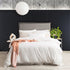 Microfiber Quilt Cover Set Ultra Plush Vintage Washed White