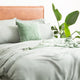 Renee Taylor Microfiber Quilt Cover Set Ultra Plush Vintage Washed Sage