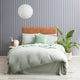Renee Taylor Microfiber Quilt Cover Set Ultra Plush Vintage Washed Sage