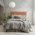 Renee Taylor Microfiber Quilt Cover Set Ultra Plush Vintage Washed Granite