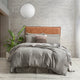 Renee Taylor Microfiber Quilt Cover Set Ultra Plush Vintage Washed Granite