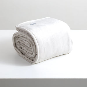 Renee Taylor Plush Velvet Blanket Silver Line