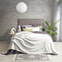 Renee Taylor Plush Velvet Blanket Silver Line