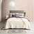 Renee Taylor Heston Sherpa Velvet Blanket Stone