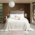 Renee Taylor Heston Sherpa Velvet Blanket Silver Line