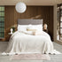 Renee Taylor Heston Sherpa Velvet Blanket Silver Line