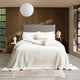 Renee Taylor Heston Sherpa Velvet Blanket Silver Line
