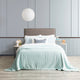 Renee Taylor Heston Sherpa Velvet Blanket Blue