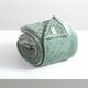 Renee Taylor Heston Sherpa Velvet Blanket Eucalyptus