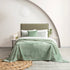 Renee Taylor Heston Sherpa Velvet Blanket Eucalyptus