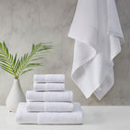 Cloud Linen Retreat Tencel Antimicrobial Towel Set White