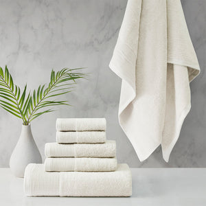 Cloud Linen Retreat Tencel Antimicrobial Towel Set Ivory