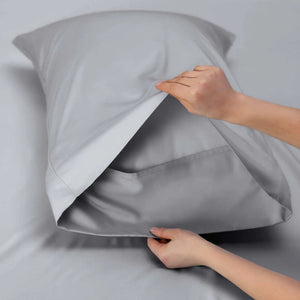 Renee Taylor 700 TC Tencel Lyocell Fibre Cotton Quilt Cover Set Dove
