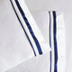 Renee Taylor Cloud Egyptian Cotton 1000 Thread Count Sheet Set White & Navy