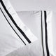 Renee Taylor Cloud Egyptian Cotton 1000 Thread Count Sheet Set White & Charcoal