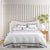 Renee Taylor Cloud Egyptian Cotton 1000 Thread count Quilt Cover White & Navy