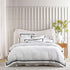 Renee Taylor Cloud Egyptian Cotton 1000 Thread count Quilt Cover White & Charcoal