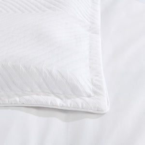 Renee Taylor Atlantis Quilt Cover Set Jacquard White