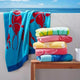 Renee Taylor Palm Leaf Velour Beach Towel - Aqua/Green