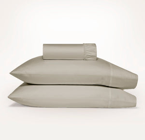 Ddecor Home 1500 Thread Count Cotton Blend Fitted Sheet & Pillowcase Set Sand - No Flat Sheet