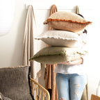 Renee Taylor Franco Cotton Cushion 50 x 50 cms Natural