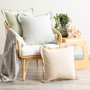 Renee Taylor Campbell Cushion Twin Pack 50 x 50 Cms Sage