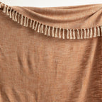Renee Taylor Surrey Chevron Cotton Throw Tobacco