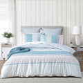 Renee Taylor Margot Quilt Cover Set 300 Thread Count Cotton Reversible