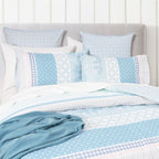 Renee Taylor Margot Quilt Cover Set 300 Thread Count Cotton Reversible