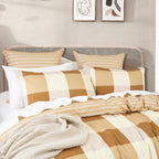 Renee Taylor Berlin Checks Quilt Cover Set 300 Thread Count Cotton Reversible