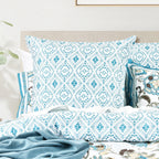 Renee Taylor Anaya Quilt Cover Set 300 Thread Count Cotton Reversible
