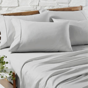 Renee Taylor Egyptian Cotton 1200 Thread Count Sheet Set Silver