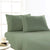 Park Avenue Flannelette Fitted & Pillowcase Set Juniper - No Flat Sheet